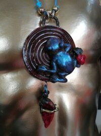 Chocolate Frog, Wizard Dark Academia Amulet, Witch Toad Pendant Witchcraft Harry Potter Practical Magic