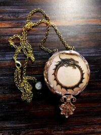 Dragon Head, Viking Necklace Gothic, Alchemy Symbols, All Seeing Eye, Evil Pendant Ouroboros Snake