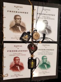 Freemasonry Book Set Illuminati All Seeing Eye, Antique Knights Templar Magic Occult Masonic Mythology Metaphysical Gift