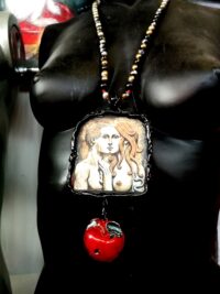 Adam and Eve Amulet, Eternity Love Talisman, Apple Magic Power Loveling Attraction Occult Pendant