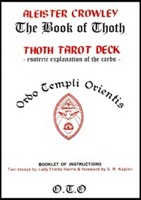 Antique Book Ancien Forbidden Knowledge, The Book of Thoth Aleister Crowley Tarot, Secret Societies Occultism