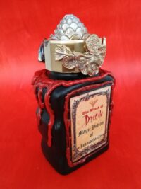Bat Vampire Dracula, Apothecary Vintage Bottle Magic Potion, Mason Jar Witch Altar Spell Immortality Sorcery