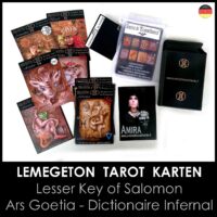 Lemegeton Tarot Card, Pagan Oracle Deck, Occult Grimoire Dark Magic Ritual, Kabbalah Demons Devil, volume-1