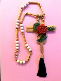 Rosicrucian Cross Necklace Key, Magic Amulet Talisman Witchcraft Symbols, Magick Pendant Ecoteric Wooden Crux