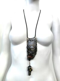 Silver Wolf Necklace Pendant, Wild Animals Charm, Forest Wildlife Magic Power Talisman, Spirit Guide Protection Jewelry
