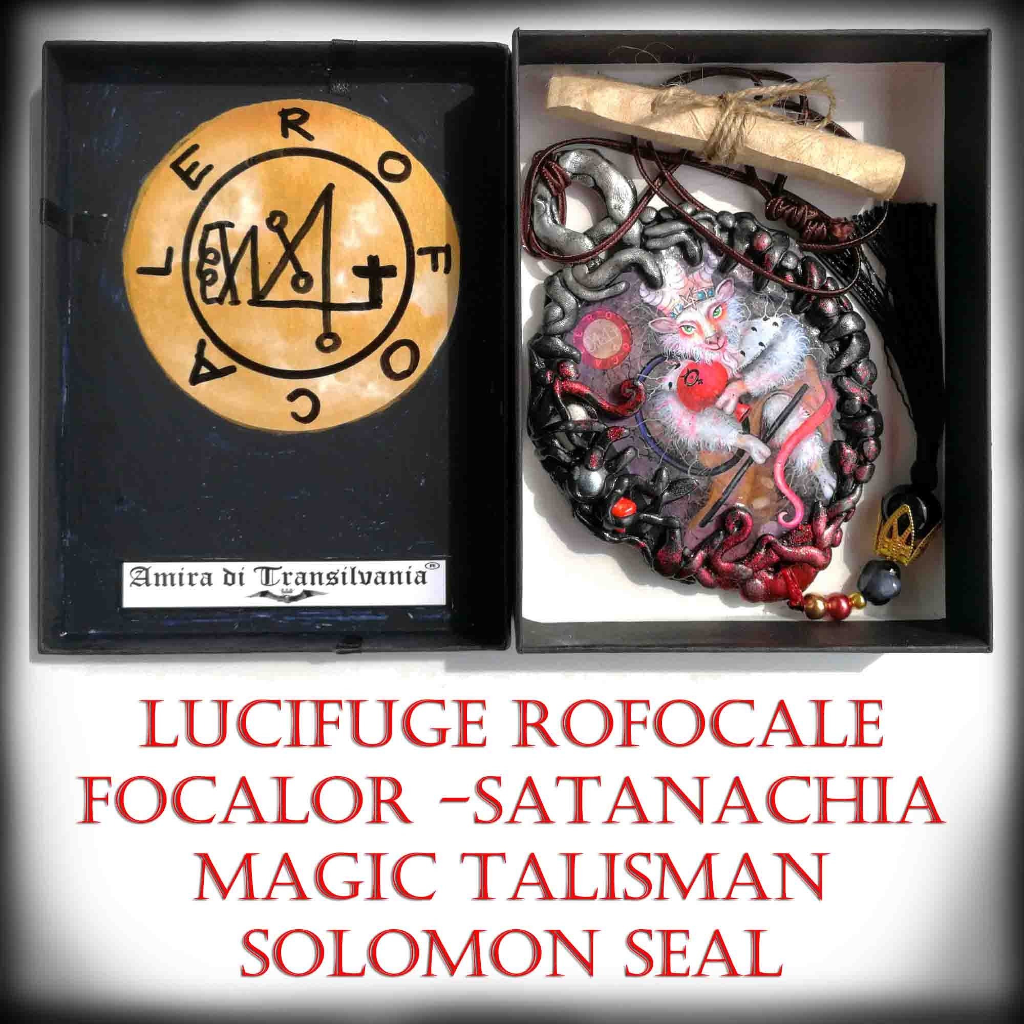 Focalor Demon, Protective Talisman Amulet Evil Eye, Magic Power Goth Jewel, Witchcraft Lemegeton Goetia Goat