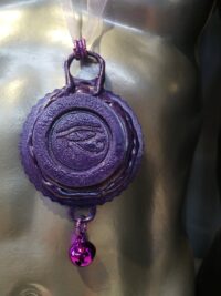 I am Saint Germain, Protection Amulet Purple Flame Pendant, Immortality Talisman Necklace Occult Jewelry