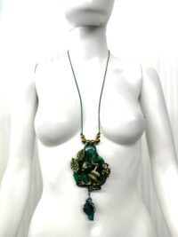 Witchcraft Supplies, Magic Leaf Lucky Charms, Amulet Feng Shui Wealth Money Green Frog Talisman