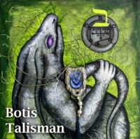 Botis Demon Protective Talisman Amulet Evil Eye, Magic Power Goth Jewel Witchcraft, Lemegeton Ars Goetia Sea Monster