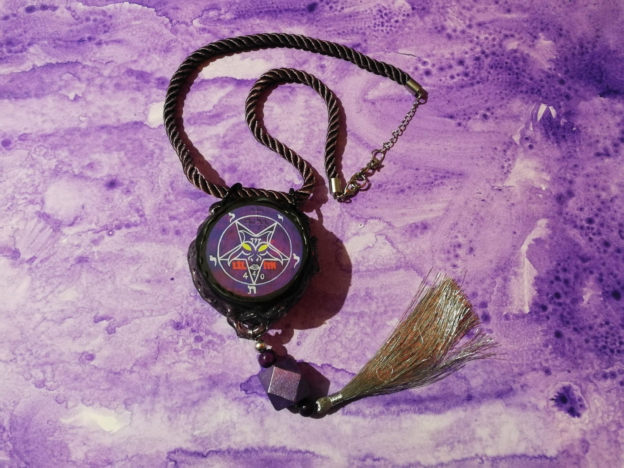 Lilith Goddess Dark Sigil Amulet Magic Feminine Power, Seal Power Talisman Inverted Pentagram Star