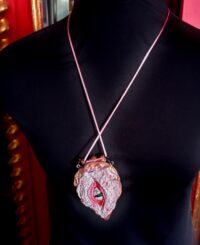 Dragon Crown, Magical Power Necklace Amulet, Eye Spirit Guide Gothic Pendant, Celtic Demon Mythical