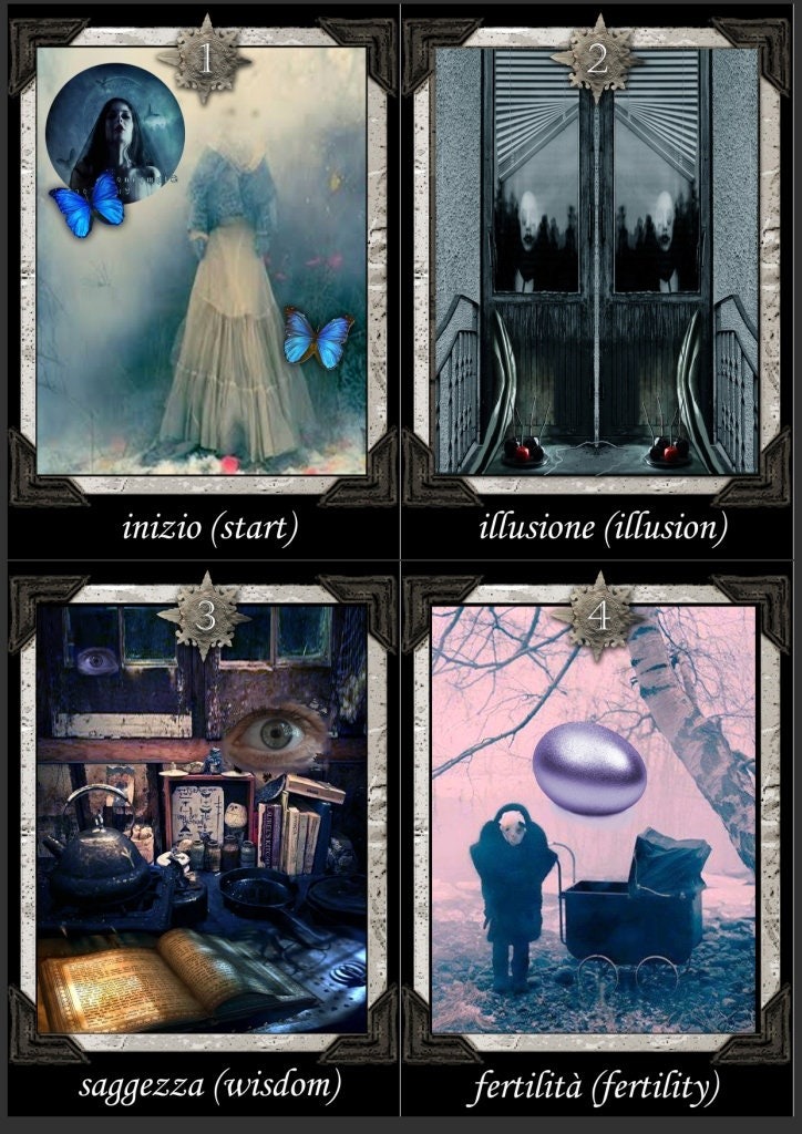 Gothic tarot, limited edition, wicca oracle, occult, pagan, wiccan, divination, major arcana, fortune teller, guidance