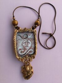 Ars Goetia Talisman Agaliarept Demon Lemegeton Seal Amulet Pendant, Gothic Witch Necklace Witchcraft Occult