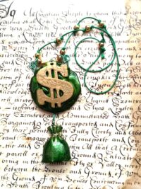 Dollar Symbol Necklace Talisman Pendant, Spell Money Wealth Attraction Amulet, Most Powerful Good Luck Ritual Get Rich