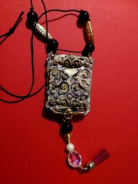 Japanese Talisman, Omamori Lovers Magic Amulet, Talisman Law of Attraction Eternity Love Samurai Jewelry