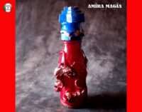 Magic Potion, Magick Natural Sealife Glass Bottle Prop, Magical Ingredients Harry Potter Apothecary Cabinet Sea Fish Jar
