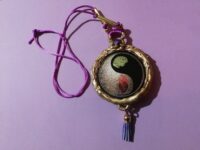 Yin & Yang Buddhist Tibetan Protective Magic Talisman, Ethnic Jewelry Prayer Amulet, Buddha Yoga Symbol