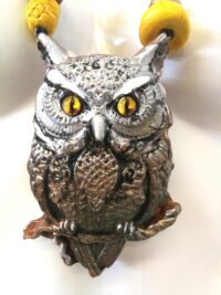 Witch Familiar, Ancient Spirit Companion Tawny Owl Blessing Spell, Talisman Magical Power Bird Amulet