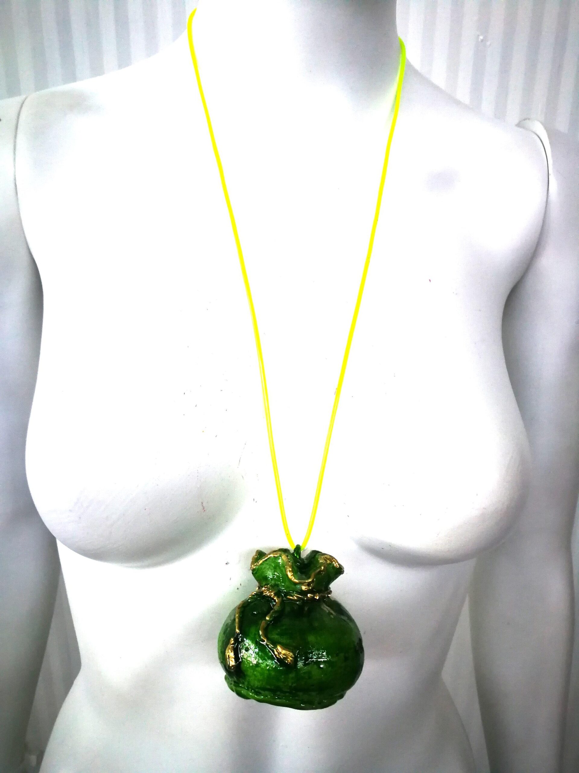 Dollar Symbol Pendant, Good Luck Amulet, Manifestation Money Wealth Attraction, Abundance Richness Talisman Jewelry