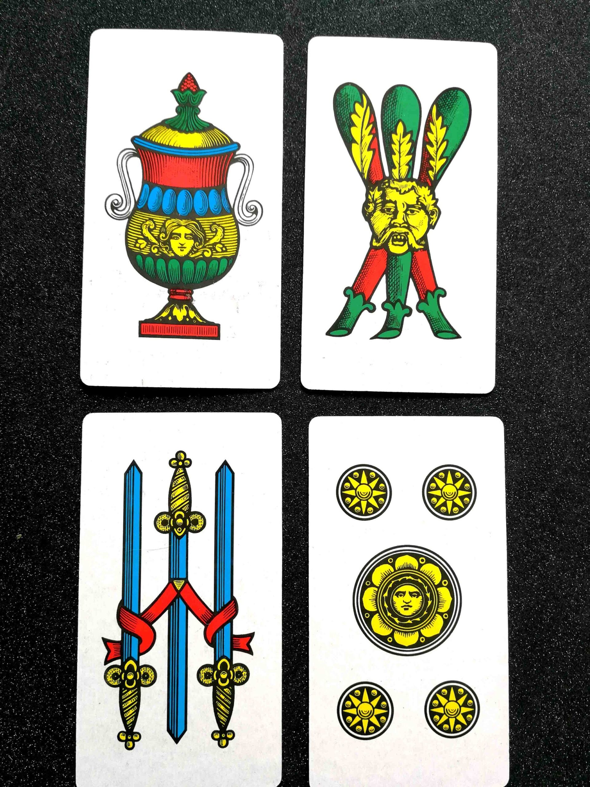 Antique Tarot Card, Oracle Card Limited Edition Italian Napoletan, Divination Fortune Teller Cartomancy Bridge Play Game