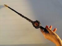 Magic Wand Witch Wood Stick, Traditional Witchcraft Altar, Satanist Wizard Sanctuary, Satanic Magician Baphomet Lucifer