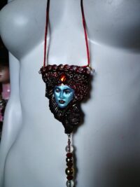 Agrat Bat Mahlat Goddess, Gothic Divinity Jewelry Kabbalah Magic, Esoteric Talisman Witchcraft Pendant Deity Witch