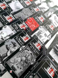 Japanese Anime, Monster Tarot Cards, Anime Manga Oracle Kakashi Itachi, Kaiju Yokai Katana Lain, Ninja Samurai Japan Folk