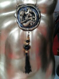 Kama Sutra Good Luck Pendant, Kamasutra Positions Artwork Lovers, Love Attraction Magic Powers Talisman