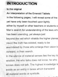 Antique Book Ancien Egypt Magic, Secret Societies Occultism Esoteric, The Emerald Tablets of Thoth Egyptian God Deity
