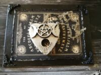 Ouija Board, Pentagram Star Triple Moon Necklace, Magic Powers Amulet, Witchcraft Pendant Occult Jewelry