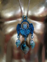 Guardian Angel, Cherubim Protection Amulet, Religious Sacred Jewelry Magic Talisman Archangel Cherub Holy Bible