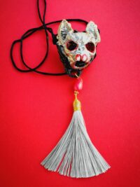 Bat Vampire Amulet, Dracula Castle Talisman Necklace, Gothic Transylvania Animal Head Amulet Dark Royal