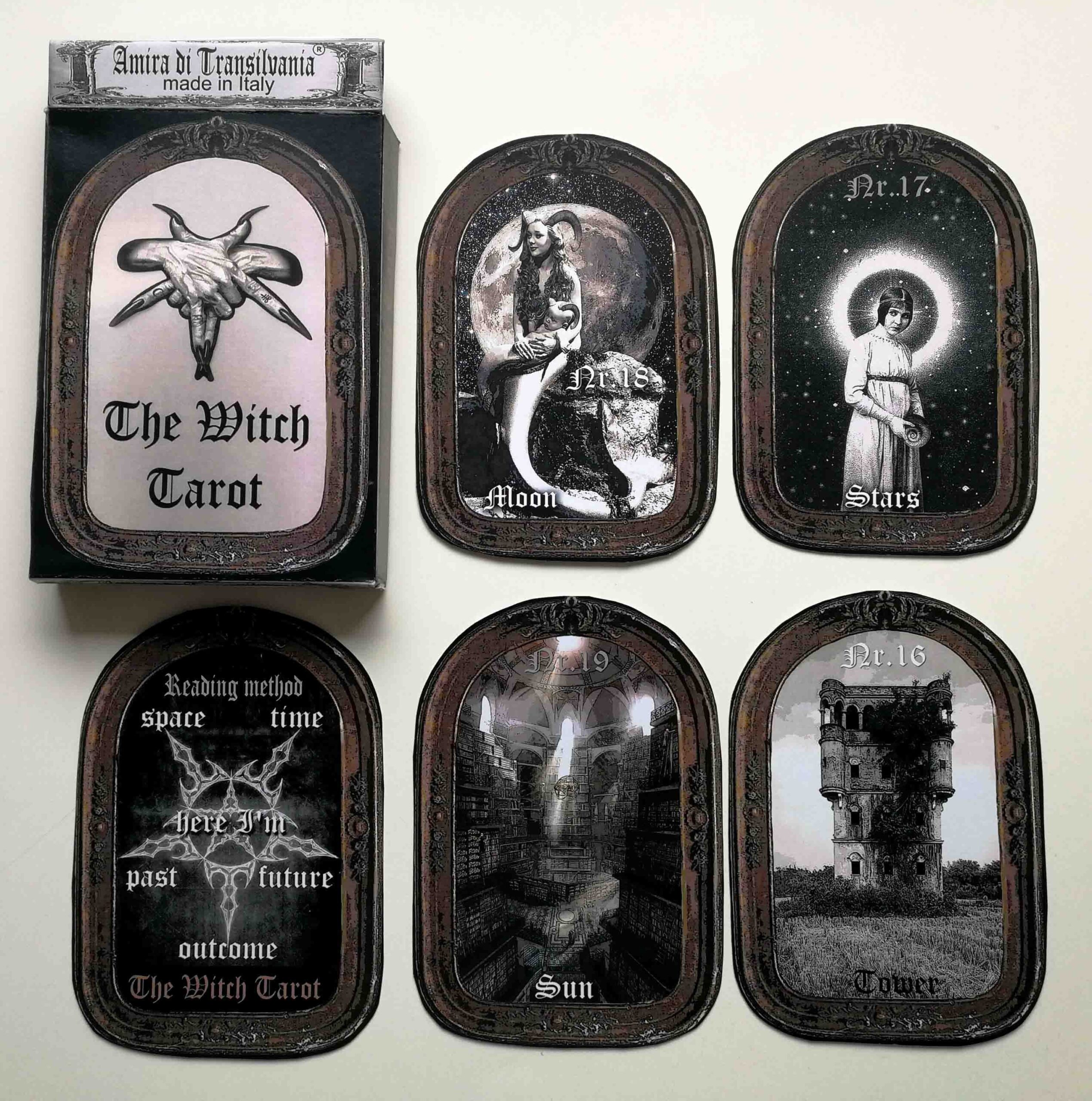 Witch Tarot Cards Deck, Major Arcana, Divination Oracle Wicca Occult Pagan Tolls, Gothic Witchcraft Clairvoyant Medium