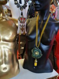 Sun and Moon, Magical Power Pendant, Magic Talisman Astrological Symbol, Urn Stones Jewelry Amulet