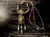 Tara Goddess Quan Yin Necklace Talisman Pendant, Kwan Yin Divine Feminine Ethnic Orient, Jewelry Prayer Amulet Yoga Taos