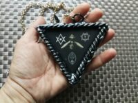 Magic Talisman, Thelema Pendant Occult Symbology, Aleister Crowley Jewelry Witchcraft, Ritual Amulet Oto Babalon Darkness