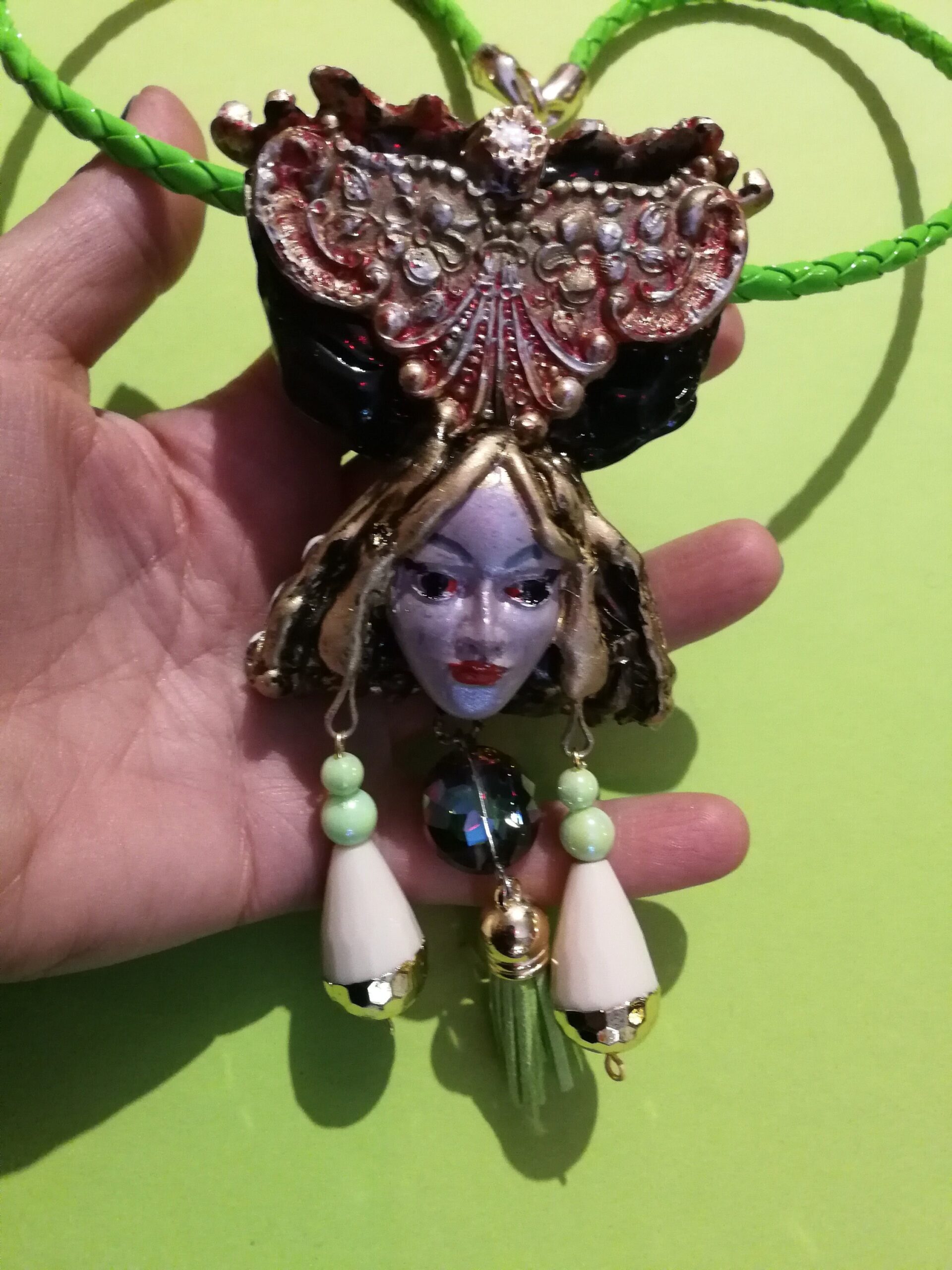 Hecate Goddess, Cursed Doll Dark Magic Necklace, Haunted Talisman Amulet, Witchcraft Pendant Witch Jewelry