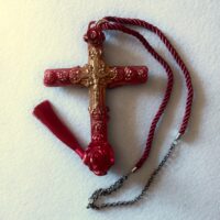 Rosicrucian Cross Necklace, Key Magic Talisman Witchcraft Symbols, Shamanic Pendant Shaman Amulet Wooden Crux