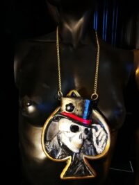 Baron Samedi Talisman, Cuckold Symbol Amulet Necklace, Personalized Voodoo Skull Pendant, Magic Witchcraft Guidance