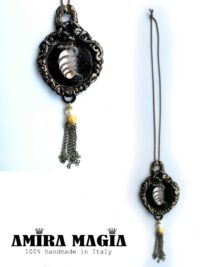 Alchemy of Souls Jewelry, Cosmic Egg Snake Pendant Amulet Necklace, Ouroboros Symbol Esoteric Talisman