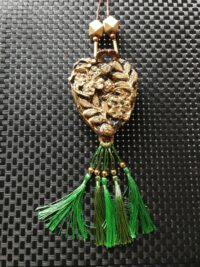 Green Witch, Witchcraft Pagan Magic Talisman Forest Little People, Celtic Amulet Queen of Pentacle
