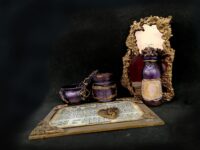 Magic Potion Apothecary Bottle, Witchcraft Spells Periodic Table Altar Sanctuary, Dark Witch Sorcery Mirror