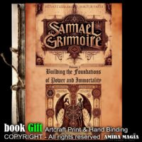Angel of Death, Occult God Samael Grimoire, Antique Book Occultism Esotericism, Magic Ritual Magick Spell Divination V-2