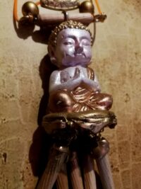 Japa Mala Amulet, Buddhist Necklace Ethnic Oriental Buddha Talisman Pendant Asian Spiritual Yoga Symbol