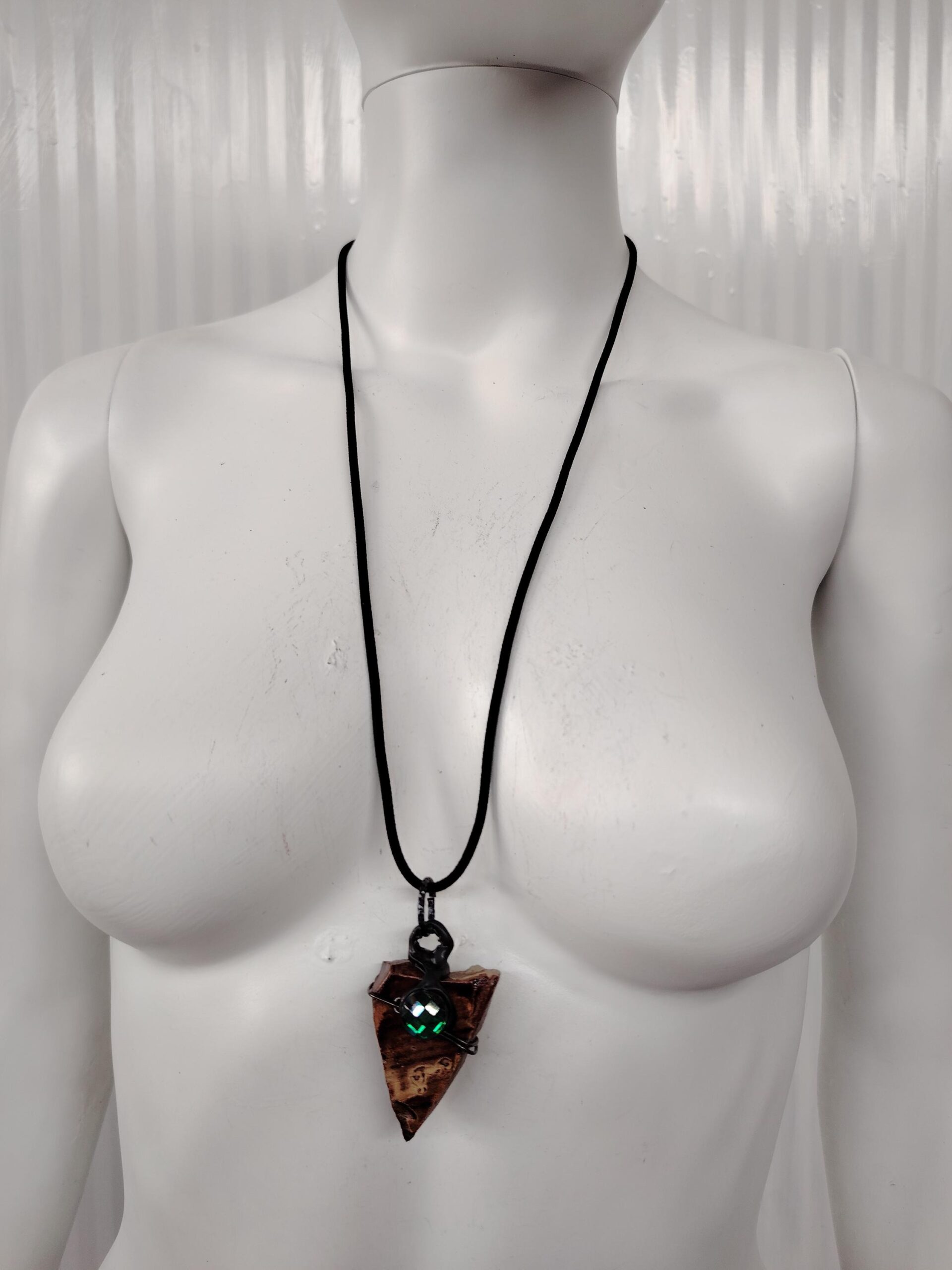 Freyja Goddess, Uncut Gemstone Pendant, Enchanted Spirit Companion, Magic Portal Raw Stone, Norse Amulet