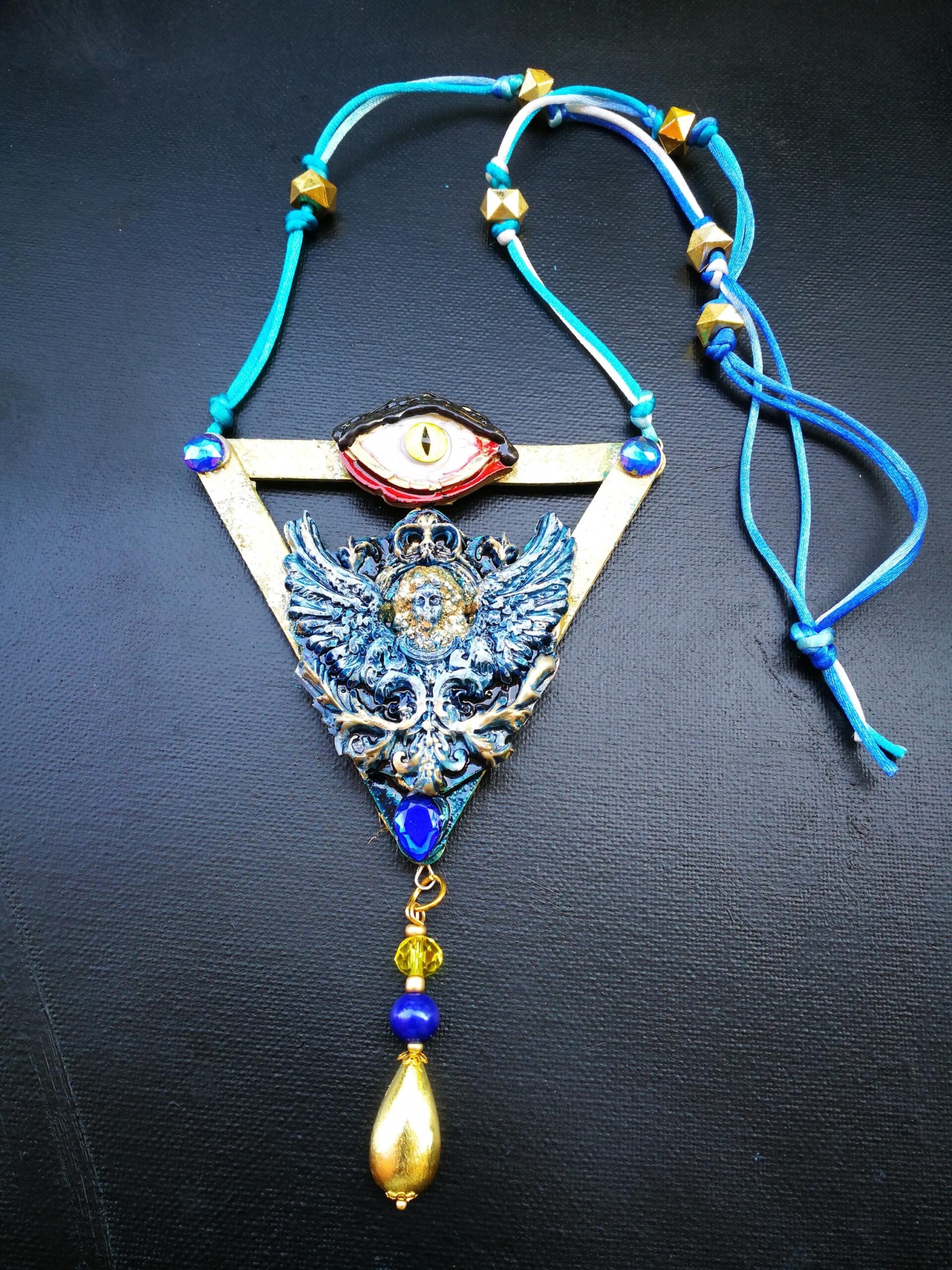 Enochian Angel Spirit Vessel. Dr. John Dee Amulet, Metaphysical Occult Jewelry Astrological Talismans Necklace