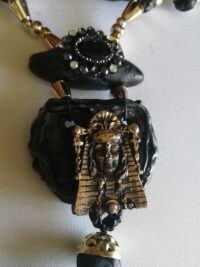 Tribal Jewelry, Maya Tribal Shaman Necklace, Native American Talisman Pendant, Ethnic Aztec Tribe Mask