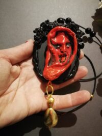 Djinn Ear Sound, Magical Amulet Spirit Vessel Jinn Talisman, Metaphysical Ritual Divinatory Occult Witchcraft