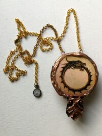 Dragon Head, Viking Necklace Gothic, Alchemy Symbols, All Seeing Eye, Evil Pendant Ouroboros Snake