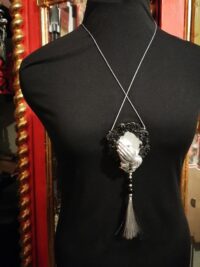 Pay a Witch, Prayer Hand Amulet, Planet Saturn Pendant Witchcraft Symbol, Magic Talisman Occult Jewelry